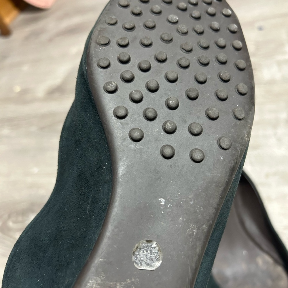 Tory Burch Suede Python Flats Size 11 - image 5